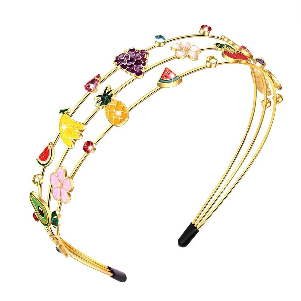 5931 Summer Fruit Headband - Pineapple, Banana, Watermelon Designs